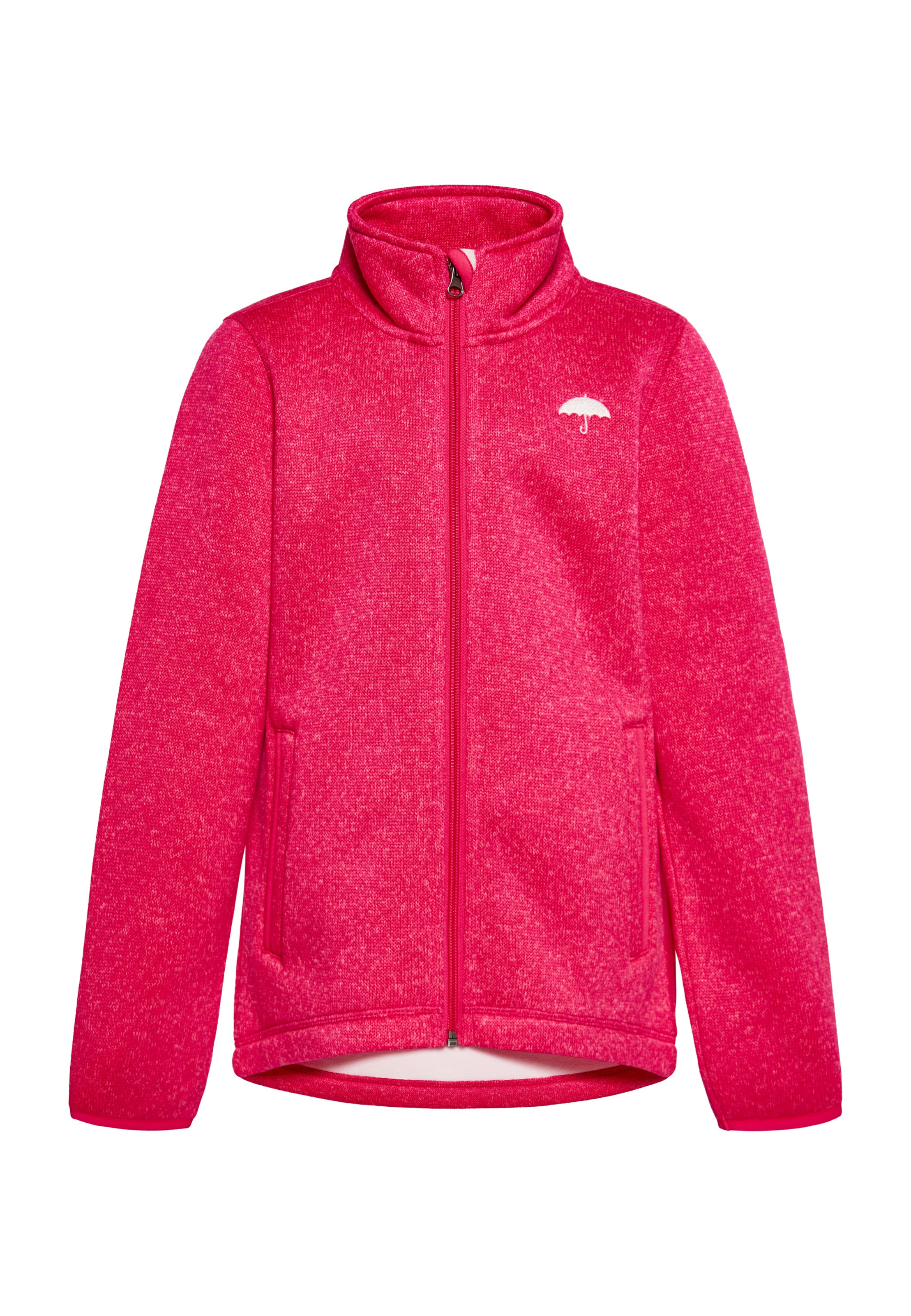 Schmuddelwedda Fleecetakki värissä vaaleanpunainen: etupuoli