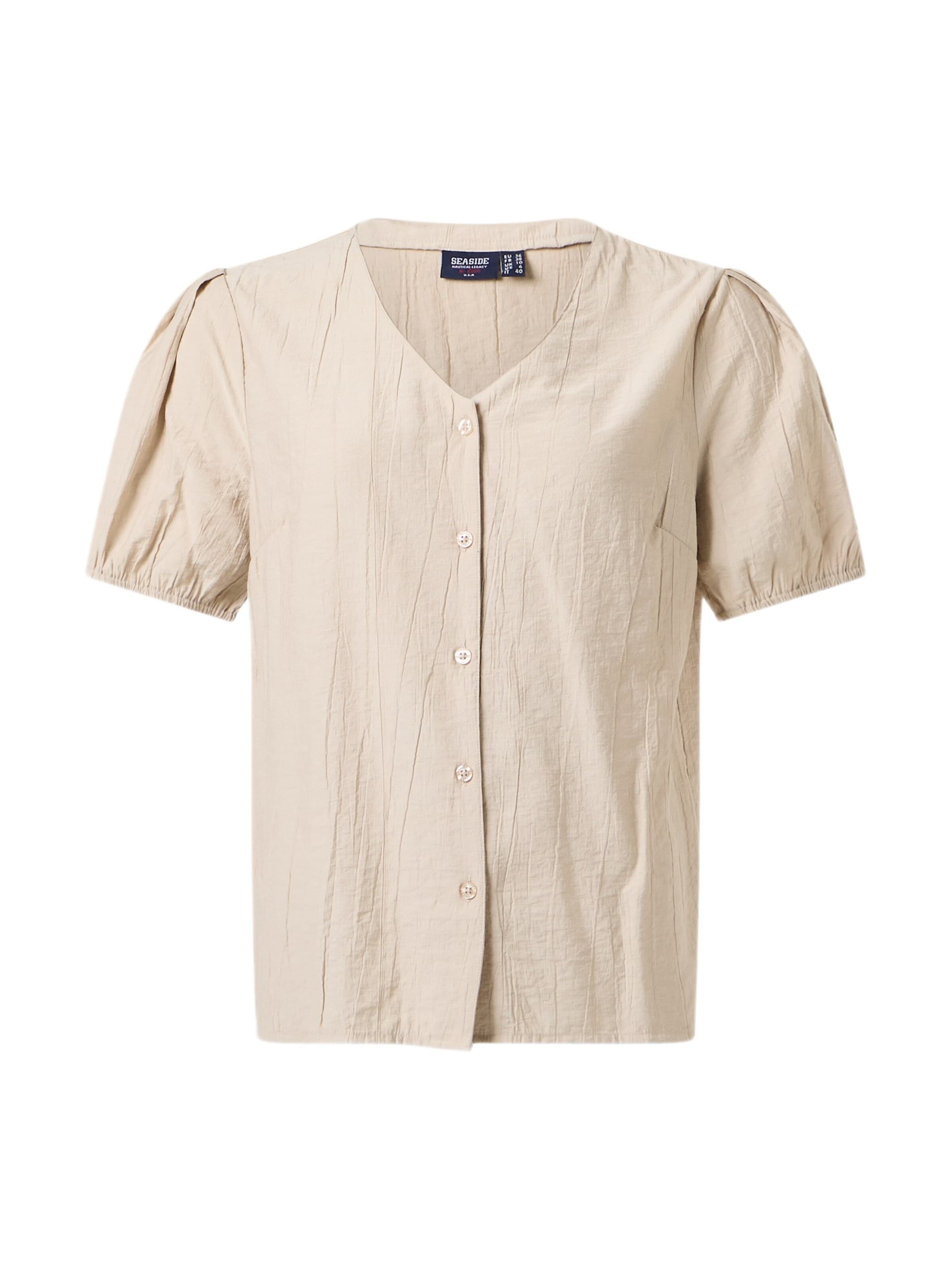 Camicia da donna 'Savannah' di Seaside in beige: frontale