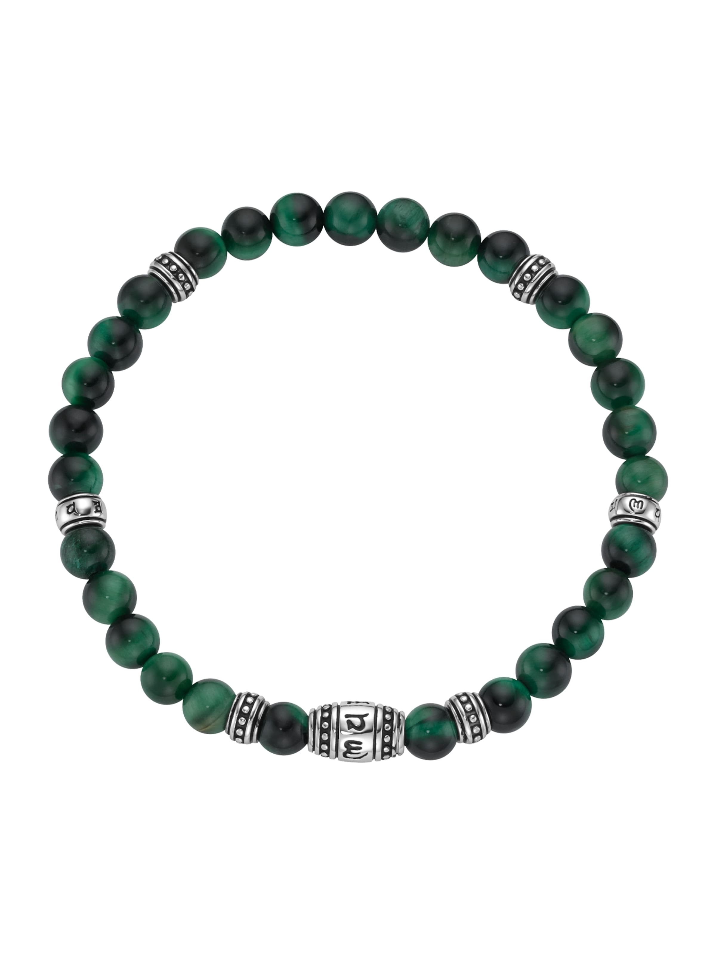 Giorgio Martello Milano Armband in Groen: voorkant