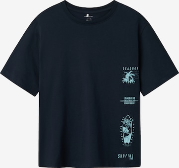 NAME IT Majica 'NKMHirlan' | modra barva: sprednja stran