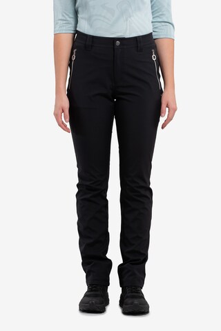 LUHTA Slim fit Workout Pants 'Elisenvaara' in Black: front