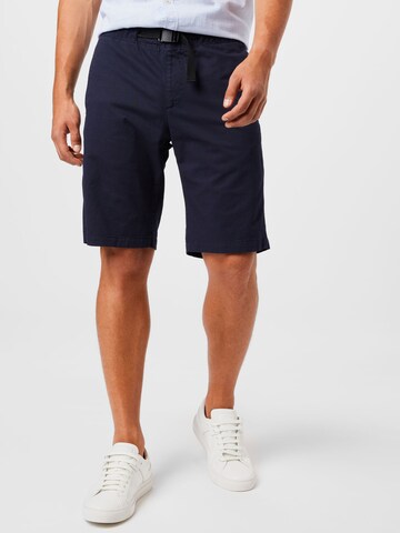 STRELLSON Normální Kalhoty 'Boxy' – modrá: přední strana