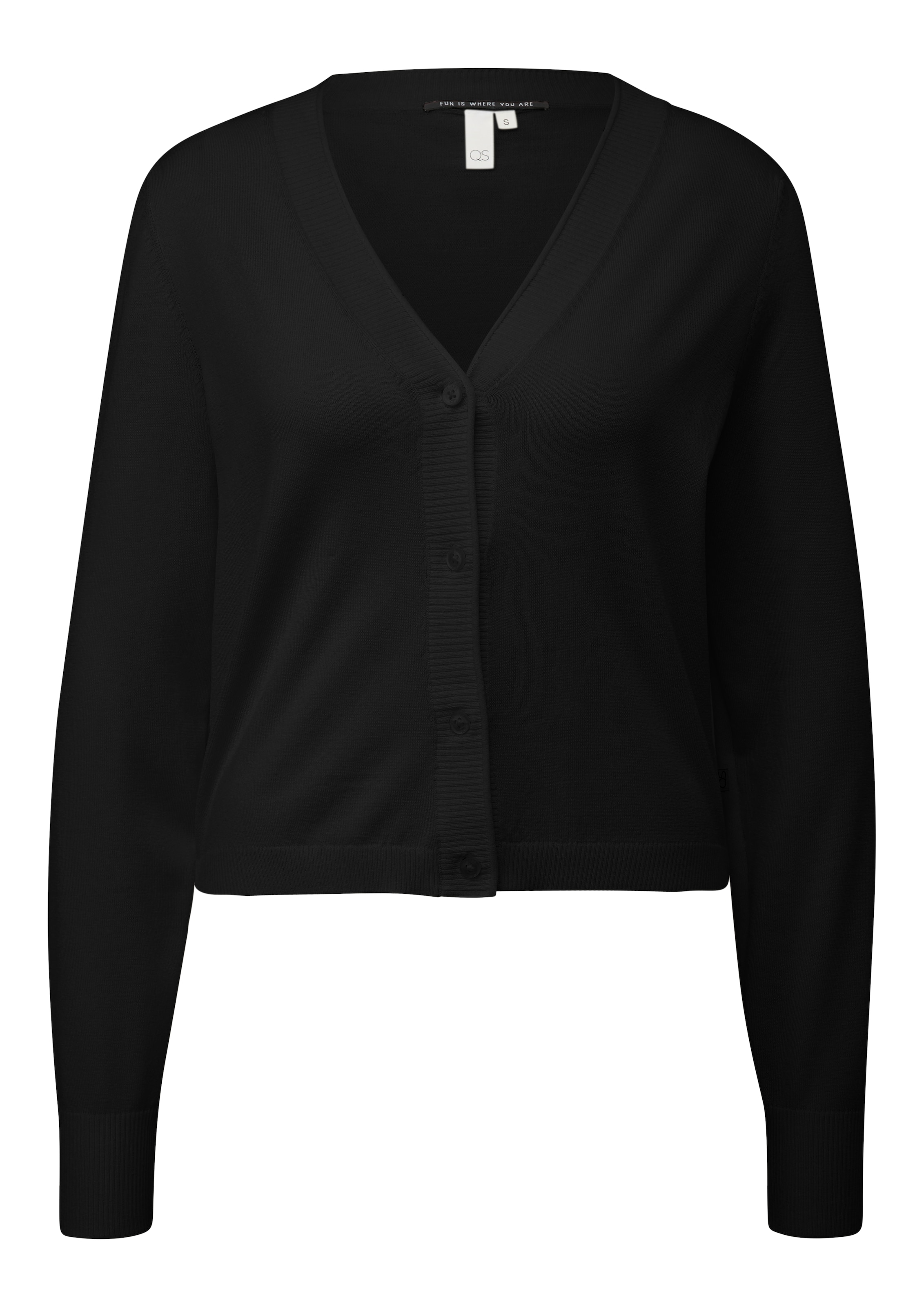 QS Pletena jopa | črna barva: sprednja stran