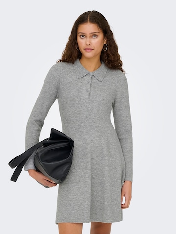 JDY Strickkleid in Grau: Vorderseite