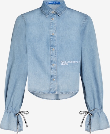 KARL LAGERFELD JEANS Blouse in Blue: front