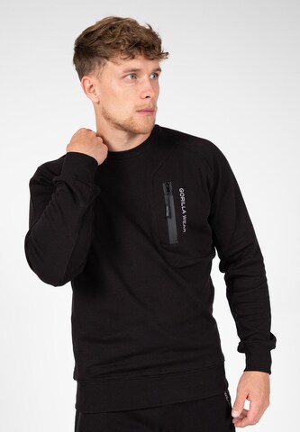 Gorilla Wear Sportsweatshirt in Zwart: voorkant