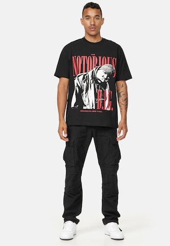 Recovered Shirt 'The Notorious B.I.G  Red Script' in Black