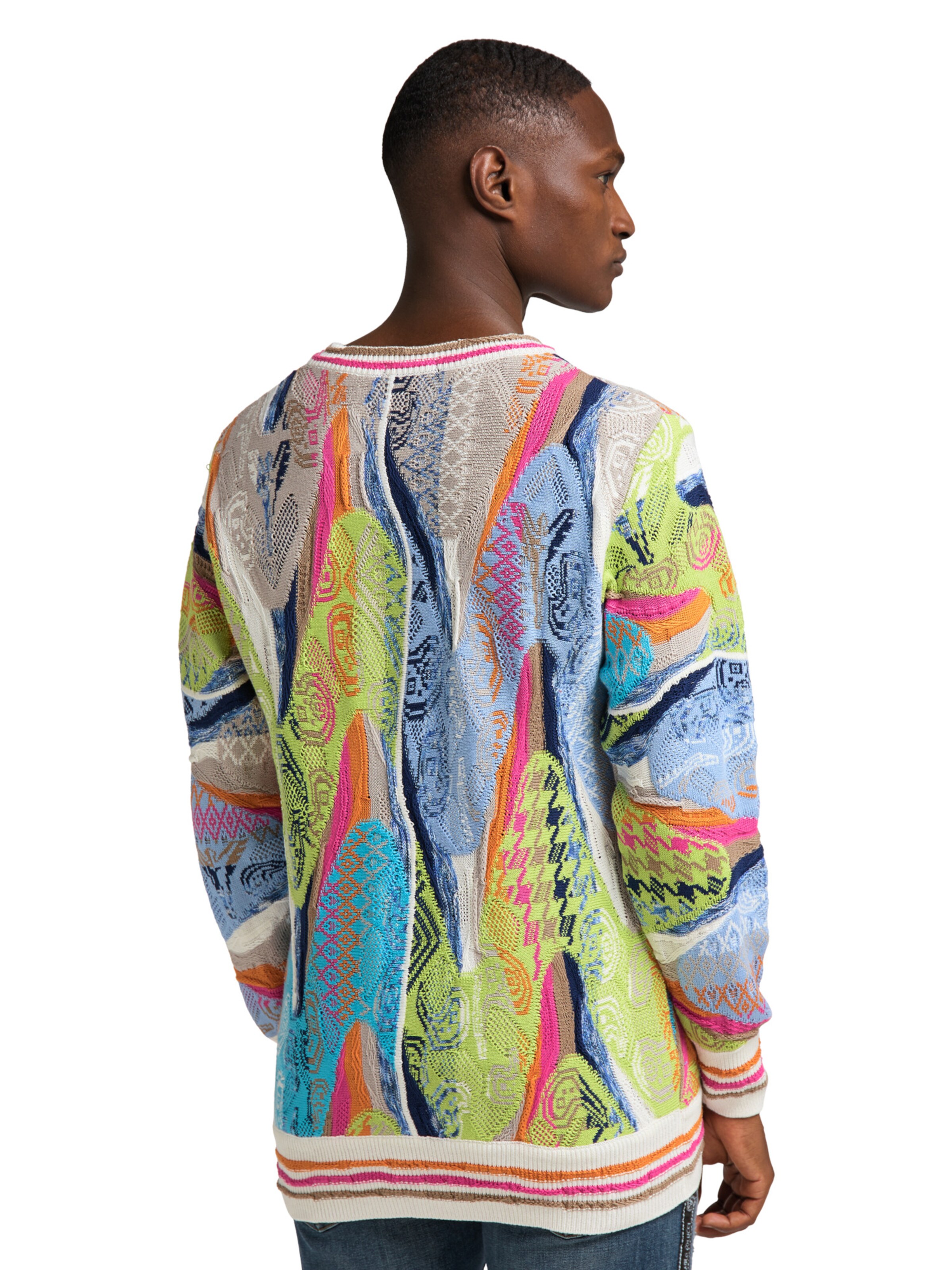 Pull-over 'Cucinato' Carlo Colucci en mélange de couleurs