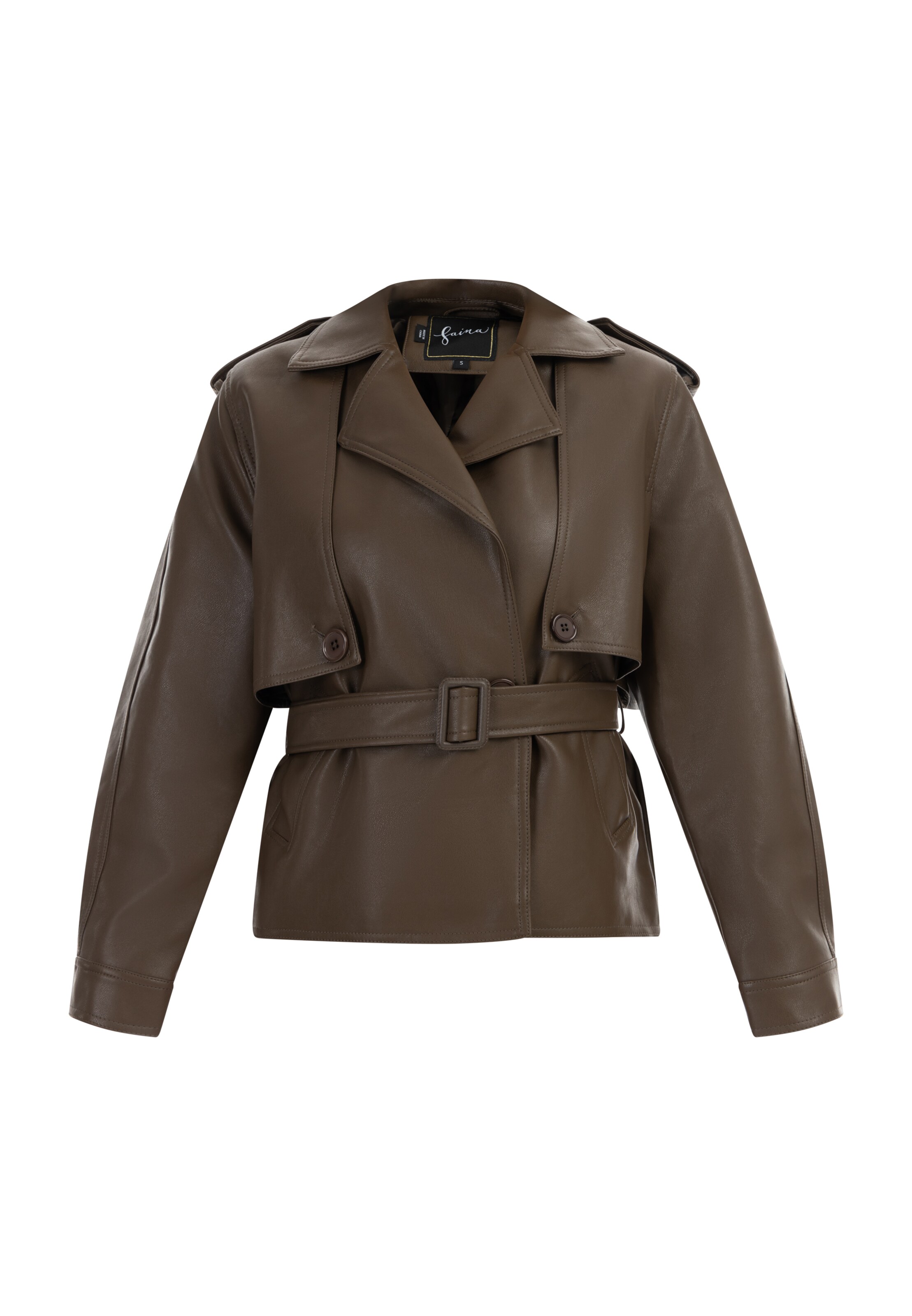 faina Tussenjas in Bruin: voorkant