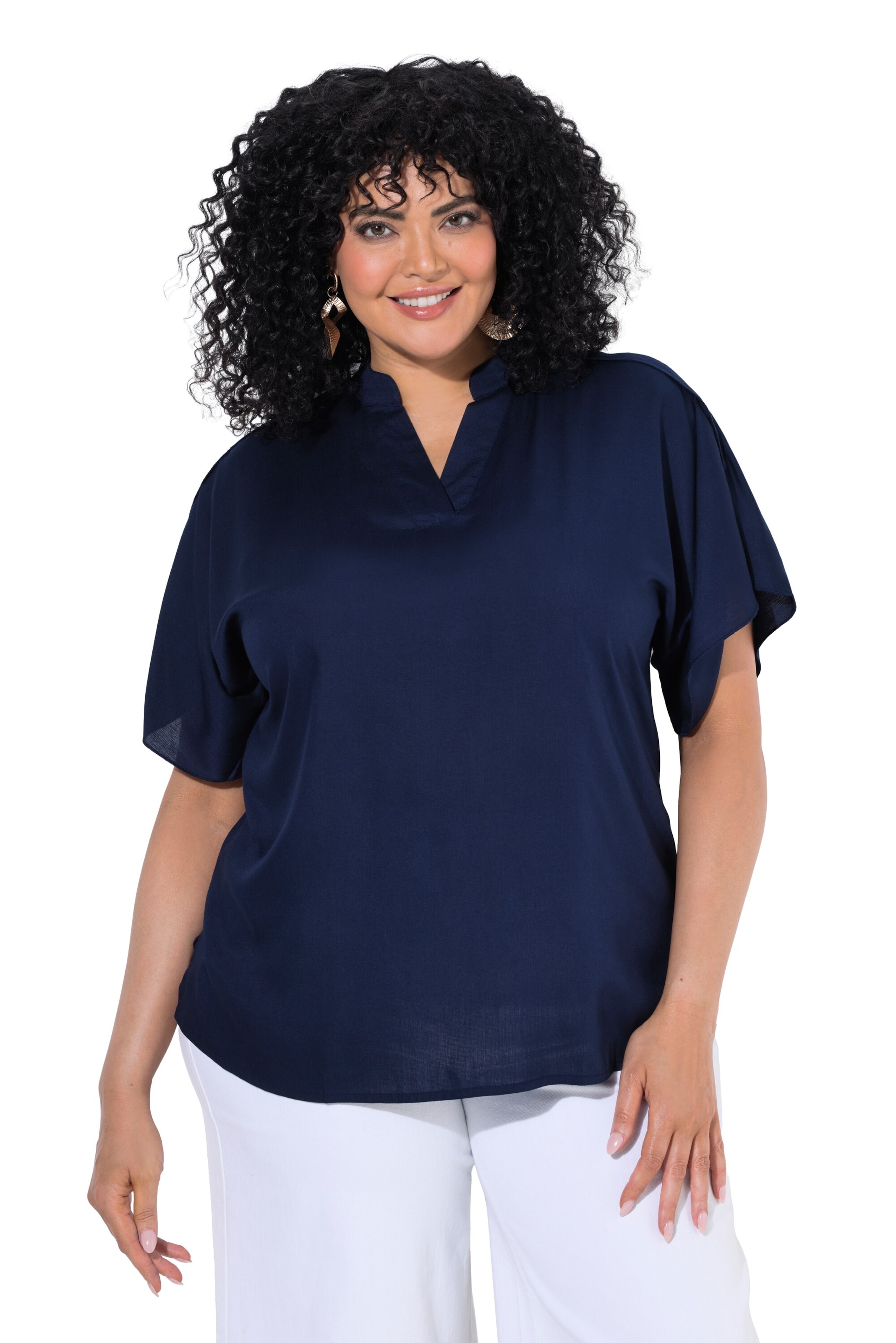 Ulla Popken Blouse in Blue: front