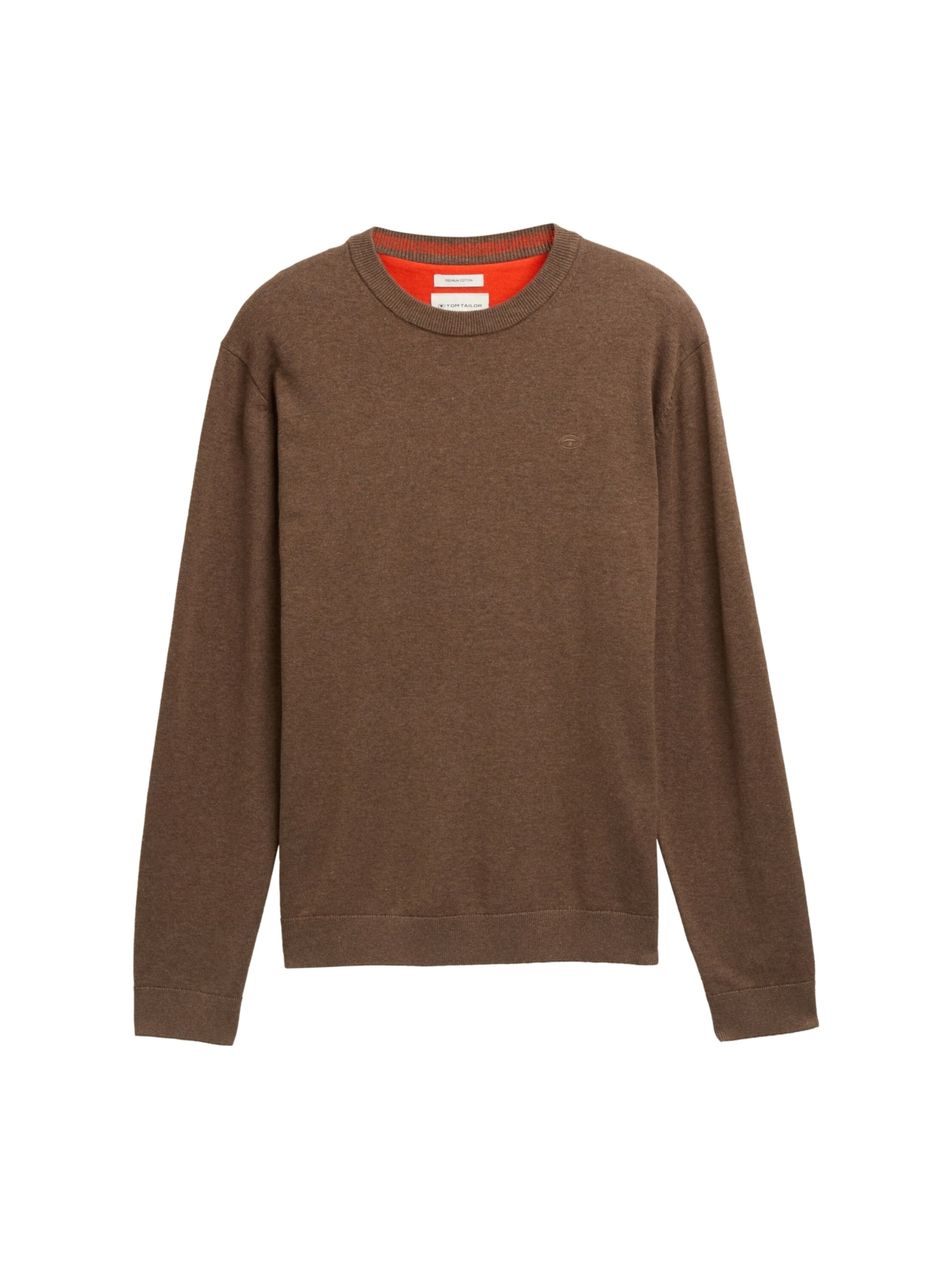 TOM TAILOR Sweater in Brown: front