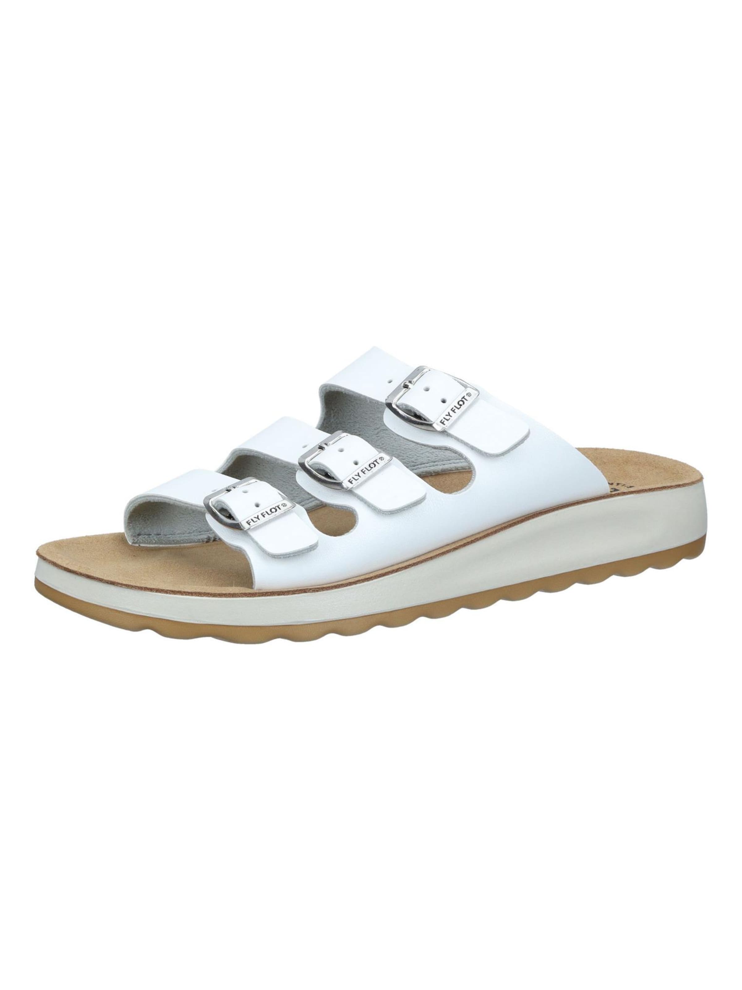 FLY FLOT Mules 'Pantoletten' in White: front