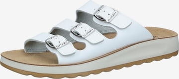 FLY FLOT Mules 'Pantoletten' in White: front