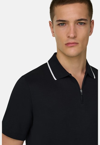 T-Shirt 'Pima Interlock' Boggi Milano en noir