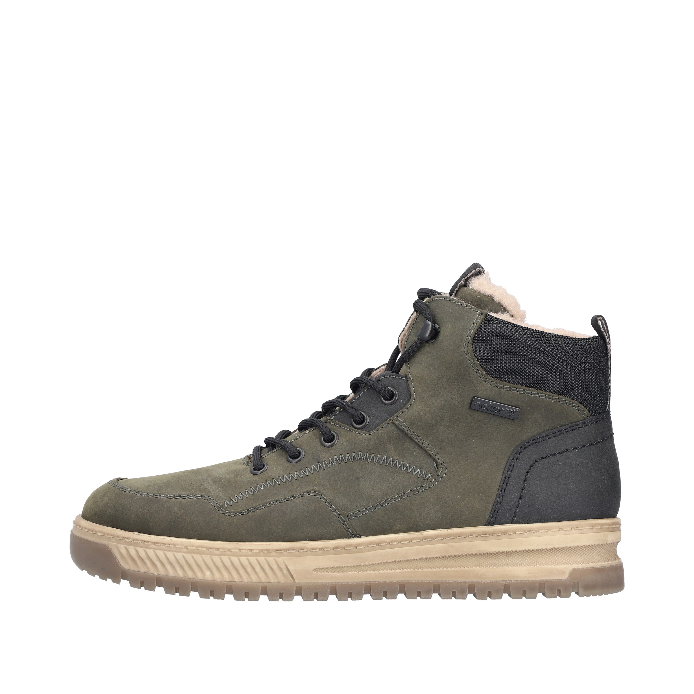 Rieker Schnürstiefel in Grün