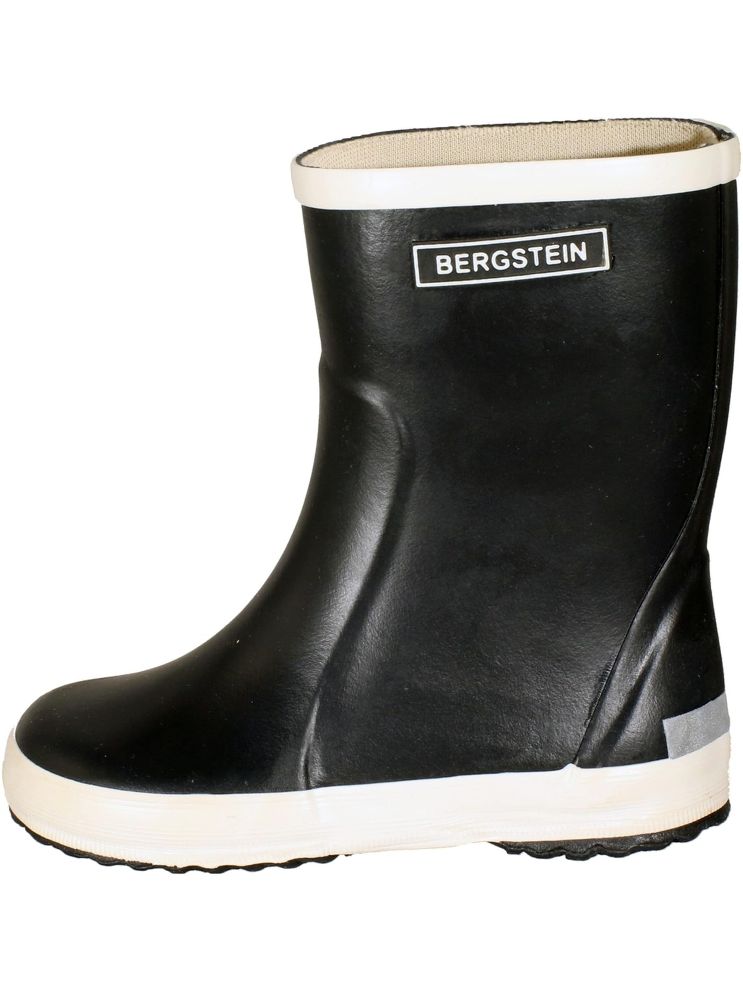 BERGSTEIN Boots 'Bergstein Rainboot Schwarz Kautschuk' in Black: front