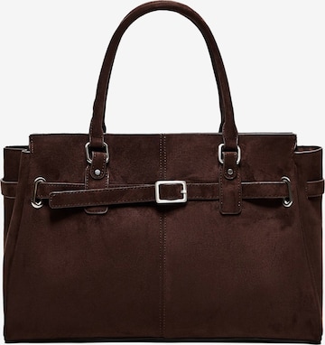 BershkaRučna torbica - smeđa boja: prednji dio