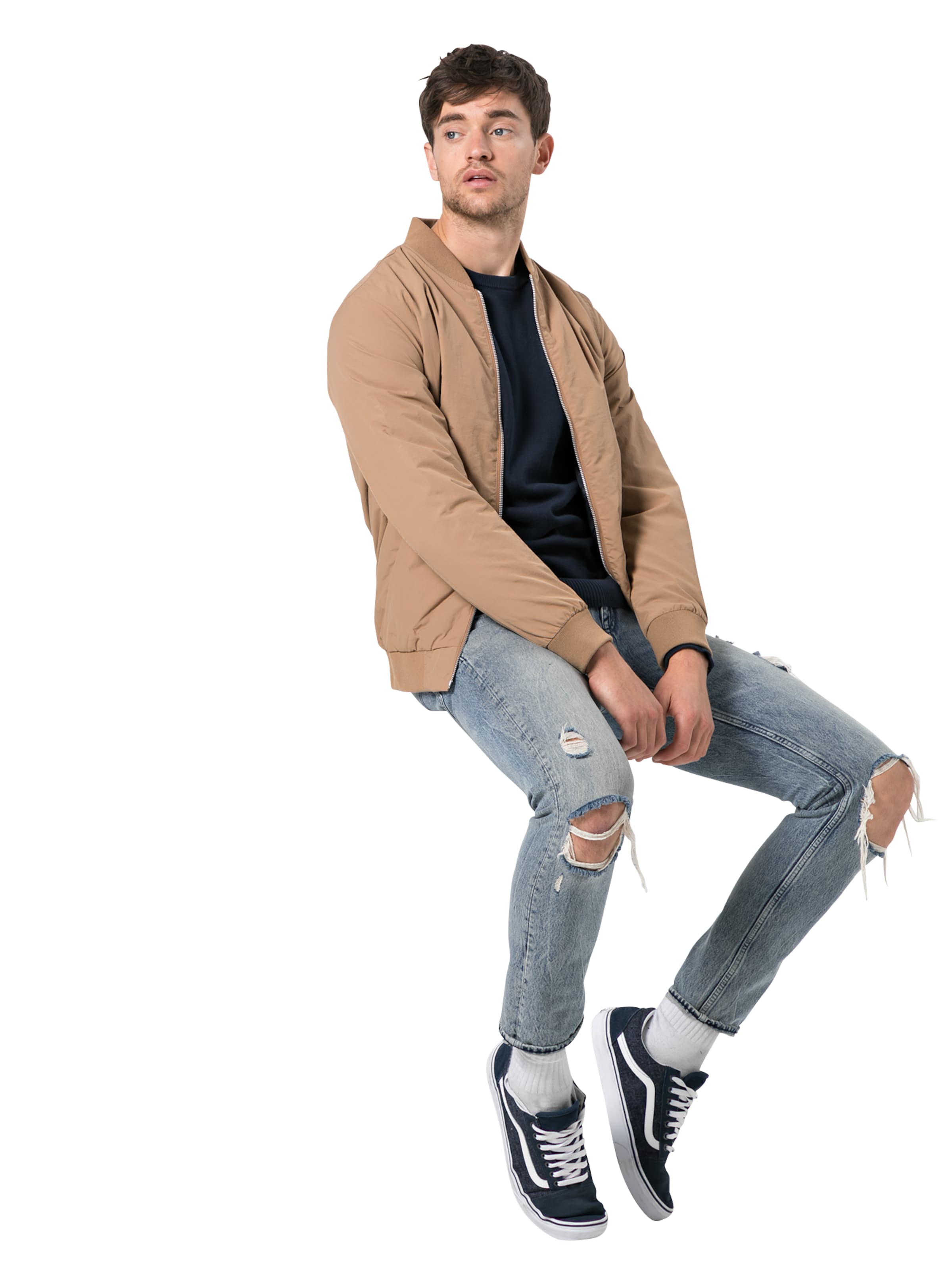 JACK & JONES Пуловер в синьо