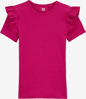 rožinė WE Fashion Marškinėliai 'Meisjes': priekis