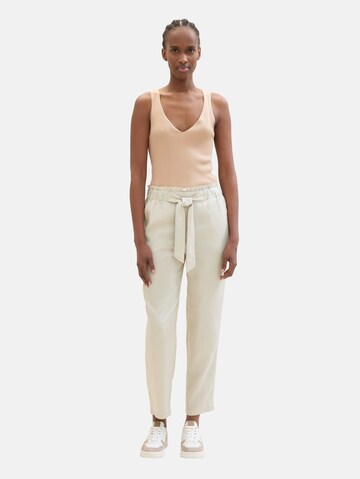 TOM TAILOR DENIM Regular Trousers in Beige