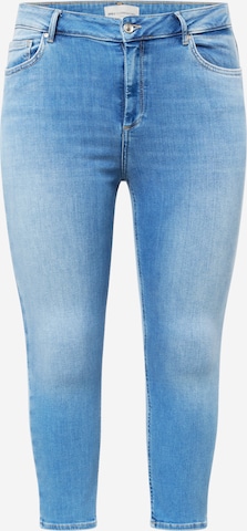 ONLY Carmakoma Slimfit Jeans 'Willy' in Blauw: voorkant