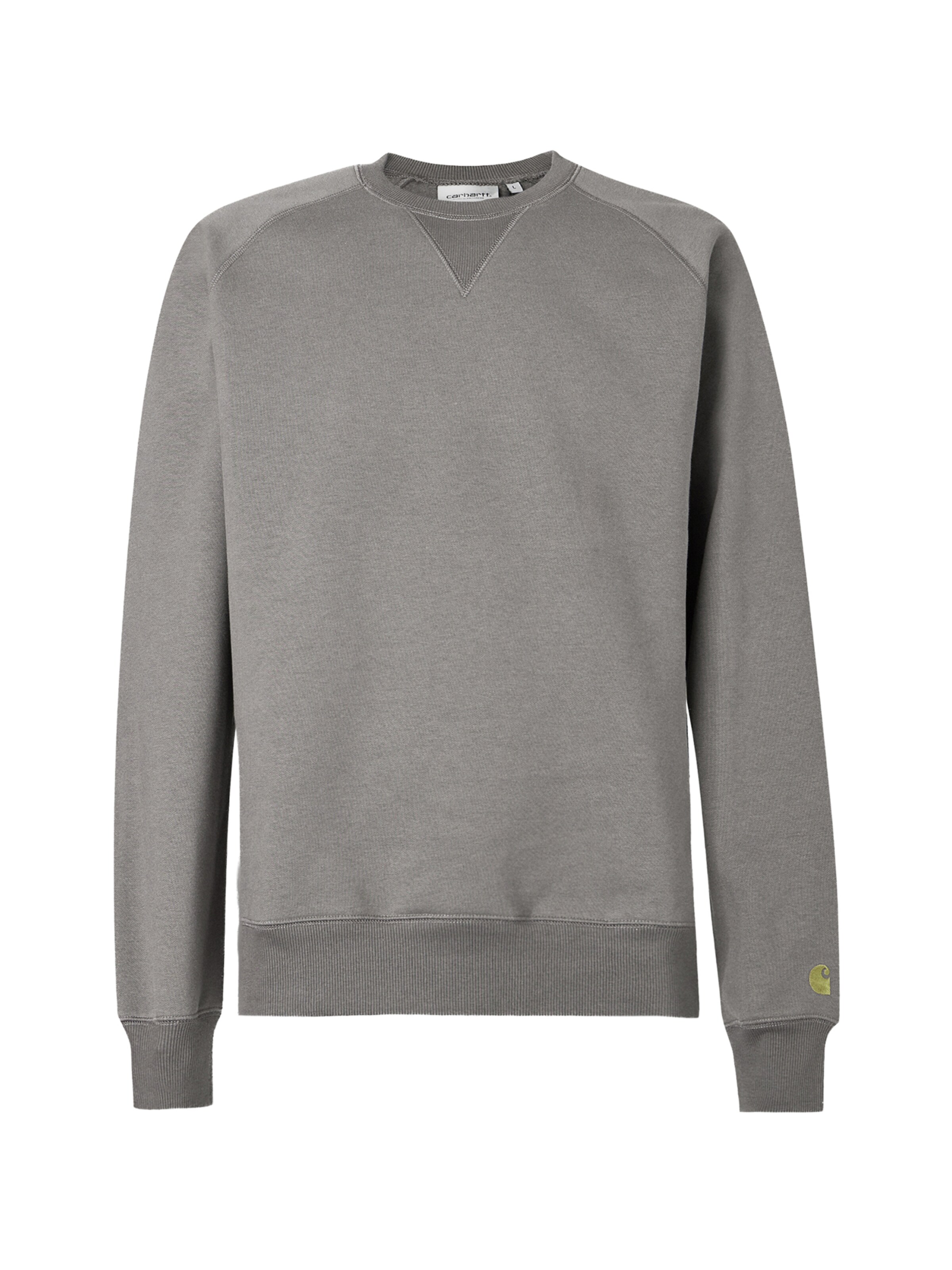Carhartt WIP - Sweatshirt 'Chase' em cinzento: frente