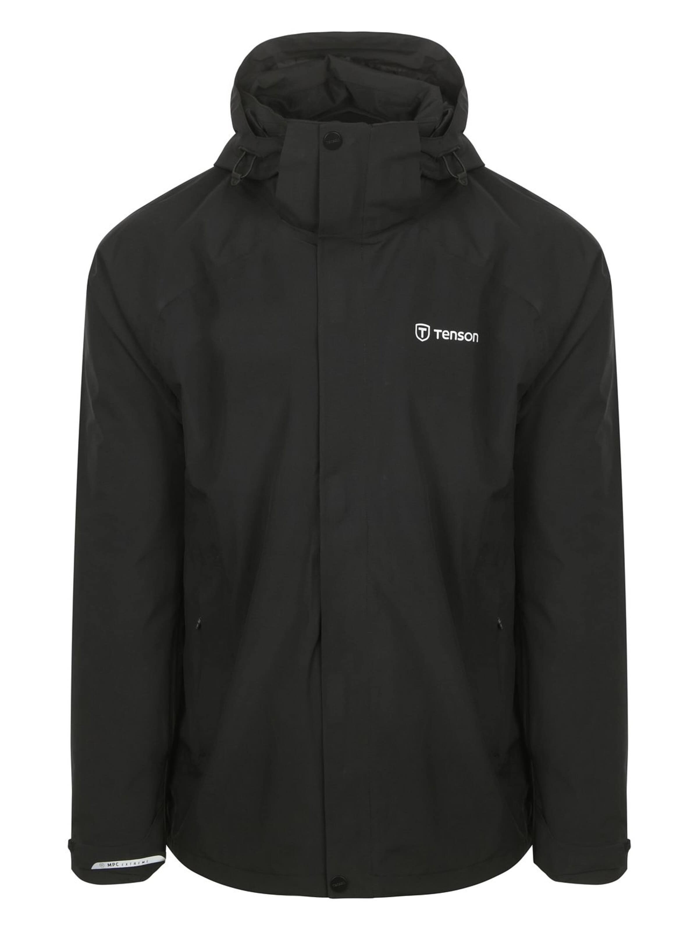 TENSON Winter Coat 'Biscaya' in Black: front
