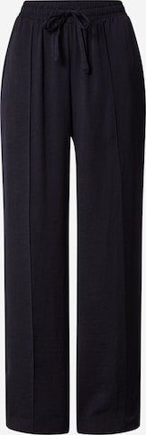 TAIFUN Wide leg Pleated Pants in Black: front