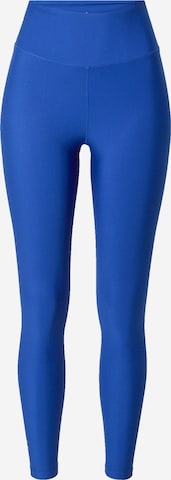 Casall Workout Pants in Blue: front