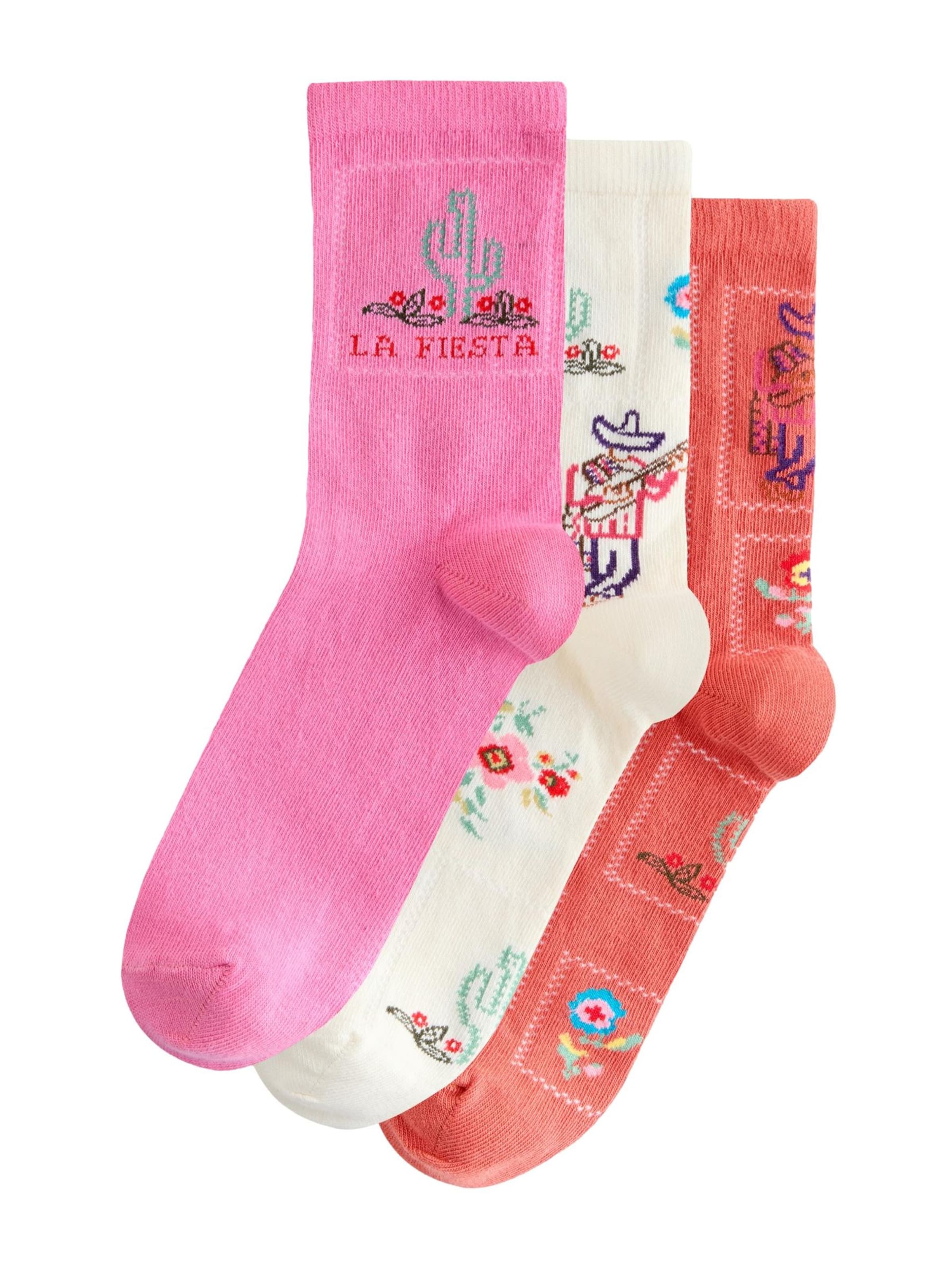 Kojinės iš Next, spalva – smėlio / omarų spalva / šviesiai rožinė / raudona, Prekių apžvalga