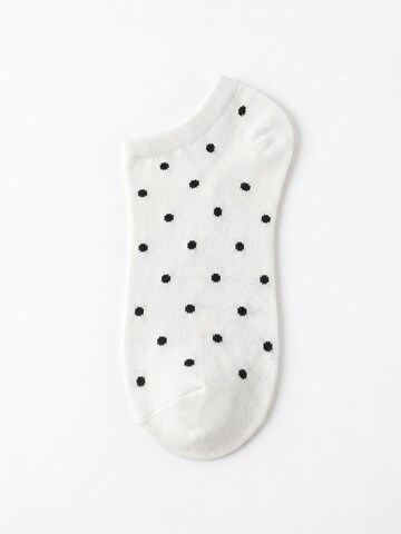Millo Socks 'Happy Dots' in White