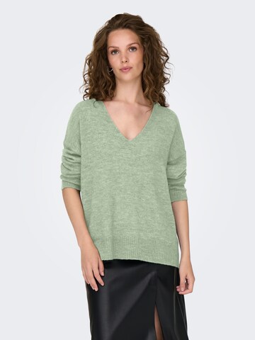 JDY Sweater 'JDYELANORA' in Green: front
