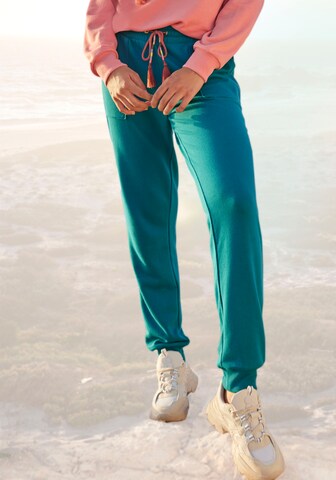 VIVANCE Tapered Broek in Blauw: voorkant