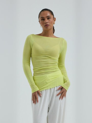 T-shirt Seamless Basic en jaune : devant