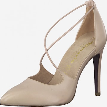 Tamaris Heart & Sole - Zapatos con plataforma en beige: frente