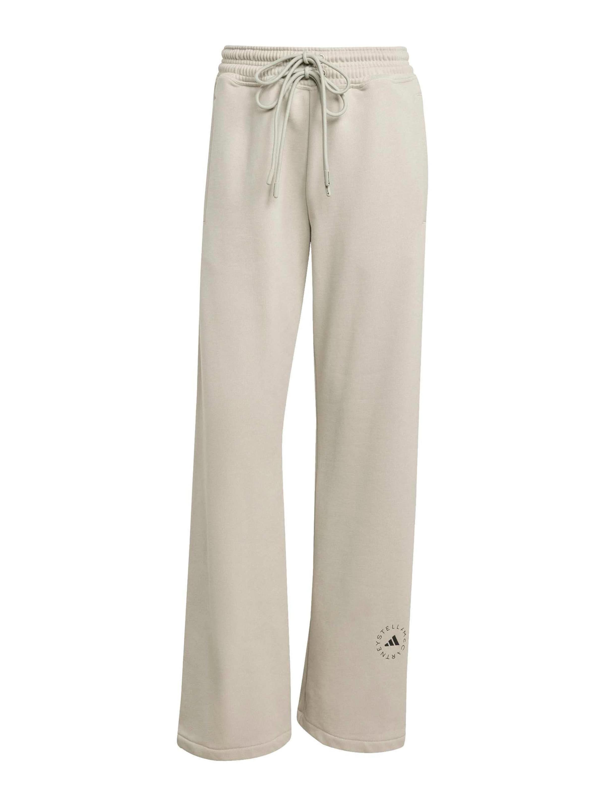 ADIDAS BY STELLA MCCARTNEY Широки крачоли Спортен панталон в сиво: отпред