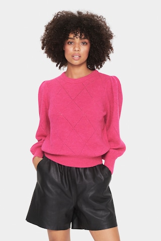SAINT TROPEZ Pullover 'Nanett' i pink: forside