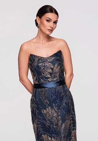 Ombre Avondjurk in Blauw