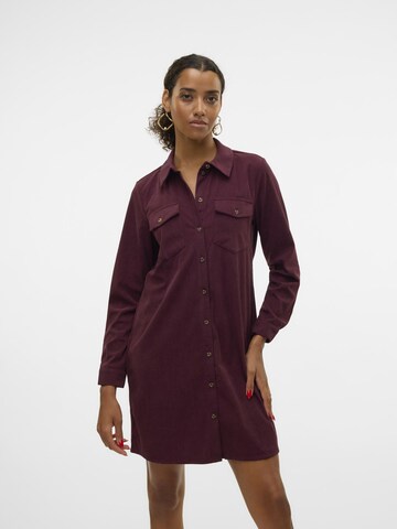 VERO MODA Blusenkleid 'Vilia' in Rot: Vorderseite