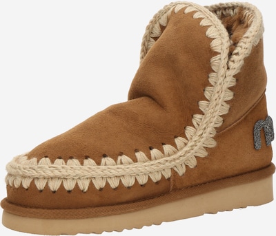 Botine 'ESKIMO' MOU pe bej deschis / maro coniac / gri închis, Vizualizare produs