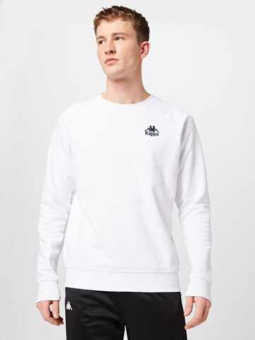 KAPPA Sweatshirt in White: front