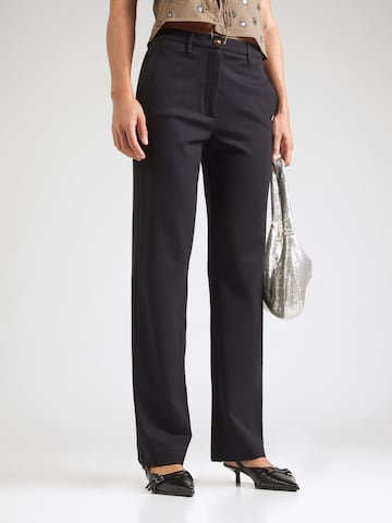 GUESS - regular Pantalón 'NEW ZOE' en negro: frente