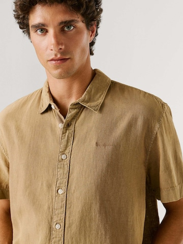 Coupe regular Chemise 'PERCY' Pepe Jeans en beige