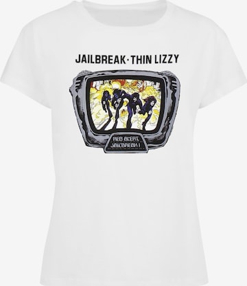 Merchcode Shirt 'Thin Lizzy - Jailbreak' in Weiß: predná strana