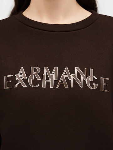 Felpa di ARMANI EXCHANGE in marrone