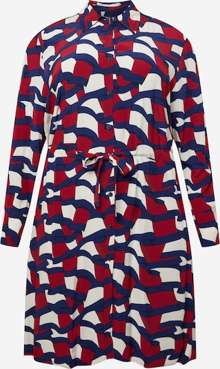 Tommy Hilfiger Curve Vestido camisero en azul oscuro / rojo / blanco, Vista del producto