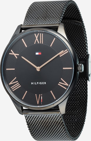 TOMMY HILFIGER Analogové hodinky – černá: přední strana