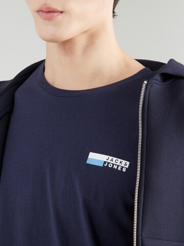 JACK & JONES T-Shirt 'JWHVESTERBRO' in Blau