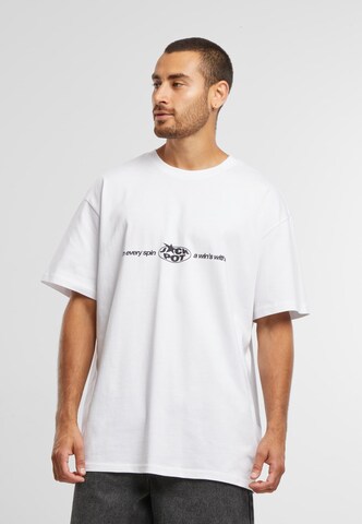 T-Shirt Mister Tee en blanc : devant