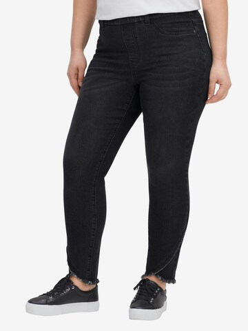 SHEEGO Slim fit Jeans in Black: front